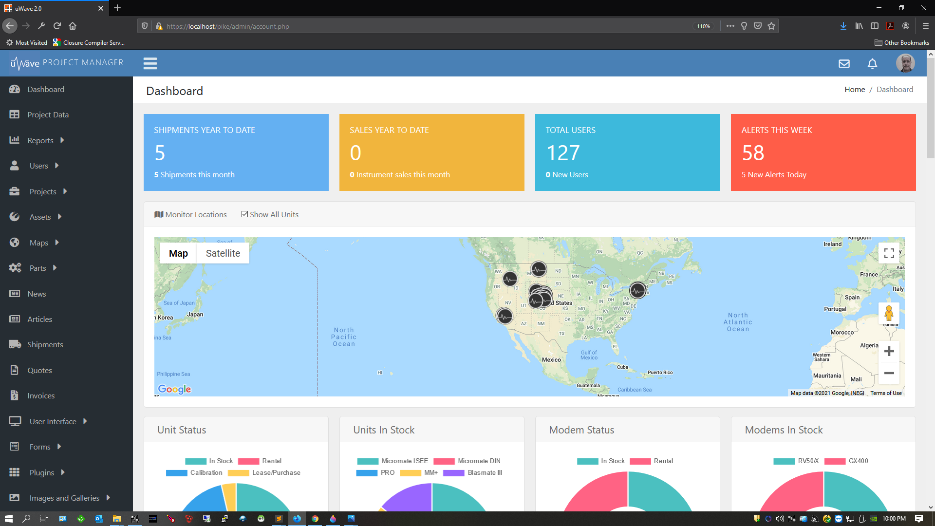 uWave Dashboard