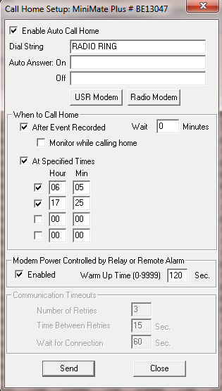 AutoCall Home Modem Power Relay